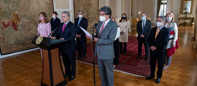 Dentro de la Agenda liderada por el Presidente Iván Duque, las Altas Cortes expresaron que, en el marco del respeto de todos los ciudadanos respaldan el diálogo desescalar la violencia.