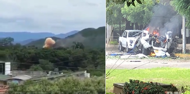 La explosión afectó algunas instalaciones de la Trigésima Brigada, según el reporte entregado por las autoridades.