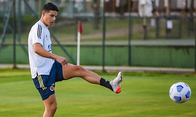 El regreso de James Rodríguez es una de las novedades en el seleccionado colombiano.