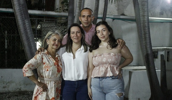 Isabella Díazgranados, Farides Navarro, Yaneris Caselles y Fabián Pacheco.