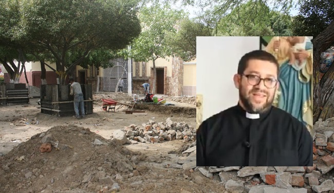 Con el lema “Metámosle la mano al templo y al parque” el padre ‘Chucho’ invita a los samarios a hacer parte de esta remodelación.