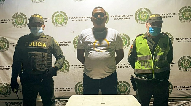 Miguel Ángel Rivadeneira Ortiz, fue capturado por la Policía Metropolitana de Santa Marta.