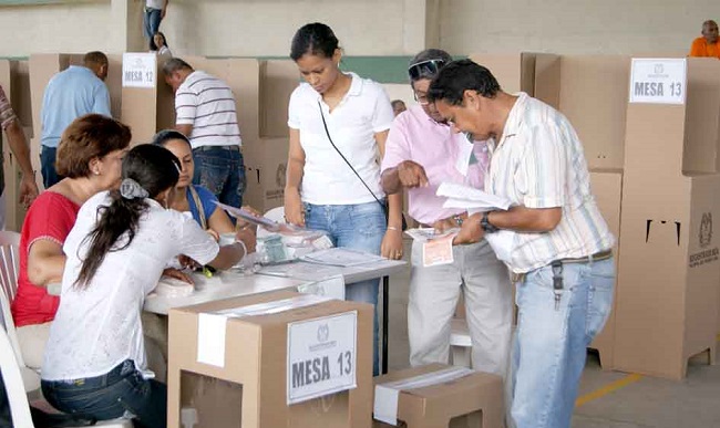 Las labores oficiales fueron adelantadas en sitios autorizados como puntos de votación en Santa Marta.