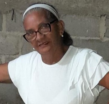 Gloria Eslava, líder de la Junta de Acción Comunal del barrio La paz.