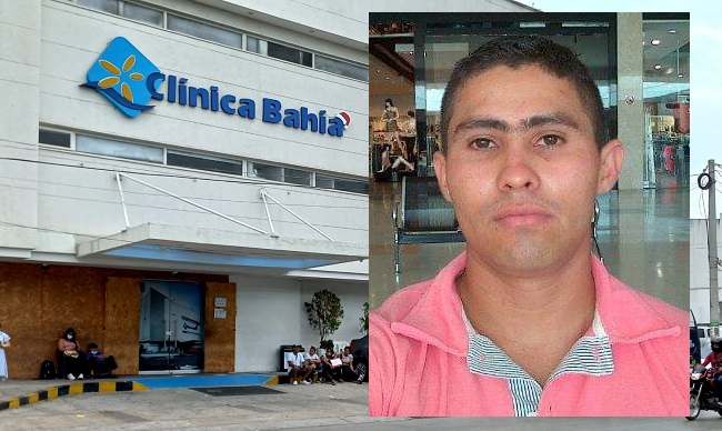 Álvaro José Reina Rueda, expolicía herido en medio de un atraco.