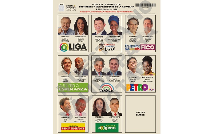 Así quedaron las nuevas tarjetas electorales que se utilizarán en las elecciones presidenciales del próximo 29 de mayo.