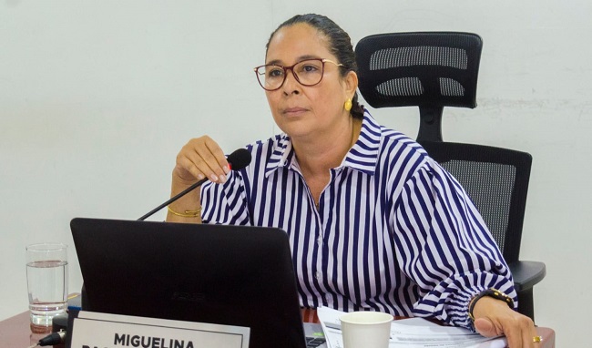 Miguelina Pacheco, concejal del distrito de Santa Marta.