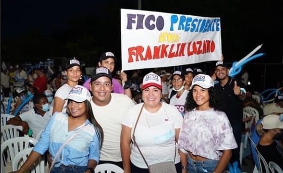 El movimiento político del representante Franklin Lozano, de igual forma hizo presencia en la manifestación de cierre de campaña de ‘Fico’ Gutiérrez, apoyando la candidatura del ‘presidente de la Gente’.