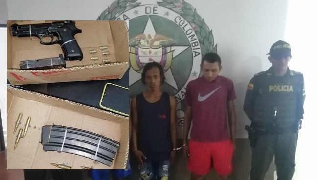 Fausto Baleta Manga, Xavier Betancourt Montero y Anain Romero Ocampo, detenidos.