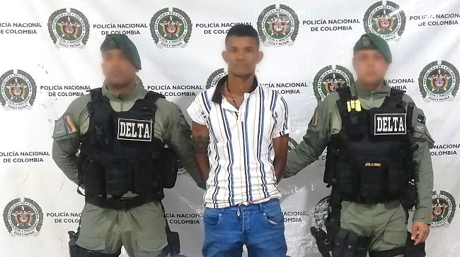 Ricardo Arroyo, capturado por el delito de Fabricación, tráfico, porte o tenencia de armas de fuego.