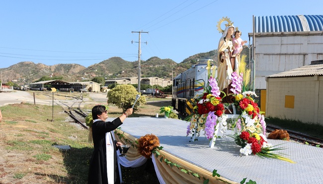 Luego de dos años sin paradas por prevención del contagio de la covid- 19, Fenoco vuelve con su recorrido del Tren de la Virgen del Carmen.