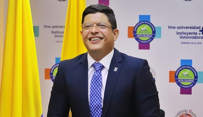 Doctor Pablo Vera Salazar, rector de la Universidad del Magdalena.
