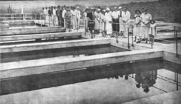 Acueducto moderno de Santa Marta, cuando fue inaugurado por el presidente de la República, doctor Eduardo Santos, y su señora Lorencita Villegas de Santos (administración Pepe Vives De Andréis).