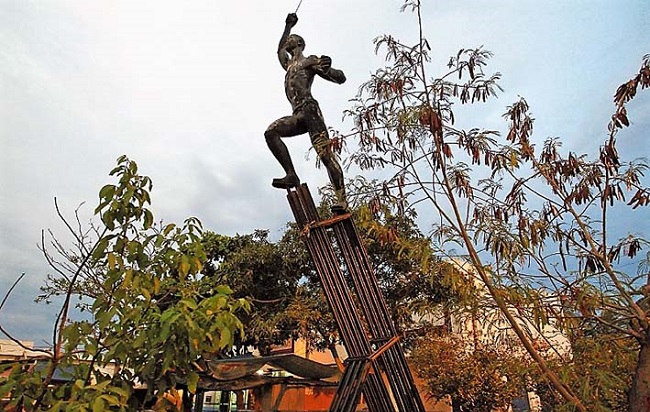 Prometeo de la Libertad, ubicado en la Plaza de los Mártires en Ciénaga. 