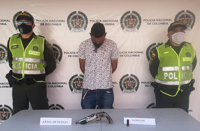 Javier Leonardo Miranda Correa, fue capturado portando un arma de fuego en el municipio de Ciénaga