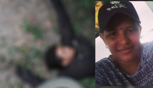 El cuerpo sin vida de la mujer quedó a un lado de la moto en la que se movilizaba.
