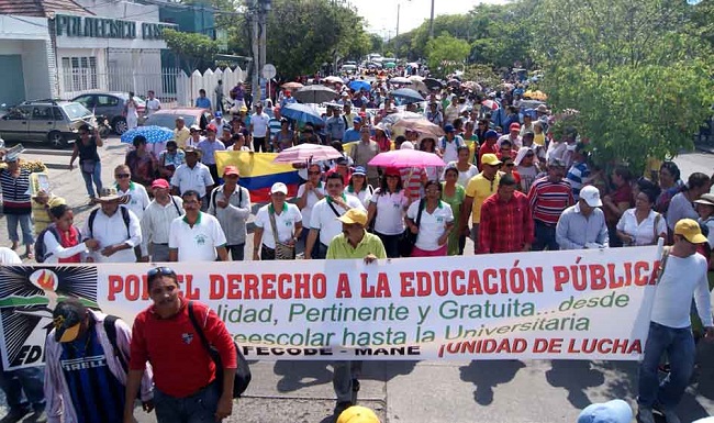 Una de las marchas saldrá de la Universidad Cooperativa de Colombia y otra del Liceo Celedón.