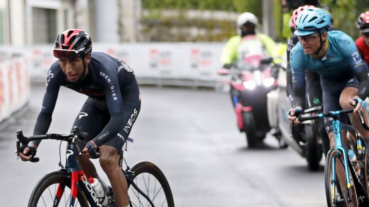 Egan Bernal se muestra optimista con su desempeño en las primeras siete jornadas del Giro de Italia.