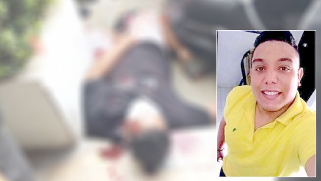 El cuerpo sin vida quedó en una zona de parqueo del barrio San Francisco de Santa Marta.