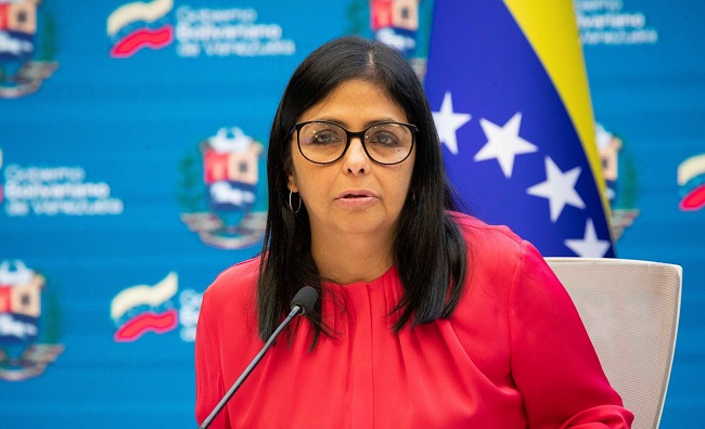 Delcy Rodríguez, vicepresidenta de Venezuela.