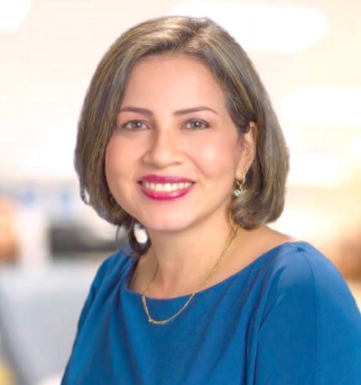 Nancy Llath Barrera, directora de la Lonja de  bienes raíces de Santa Marta y gerente de la  inmobiliaria Hábitat. 