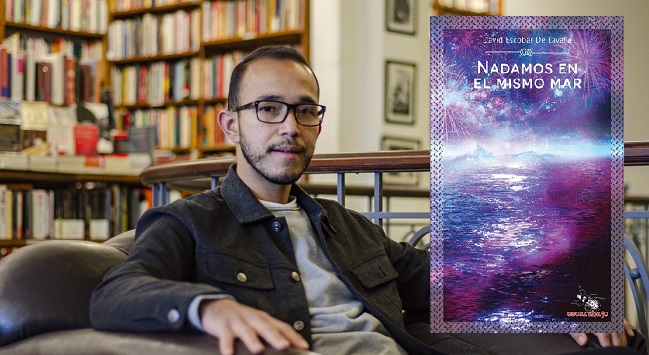 David Escobar De Lavalle presentó su novela Nadamos en el mismo mar en el marco del festival y socializó una biblioteca Lgbtqi+.