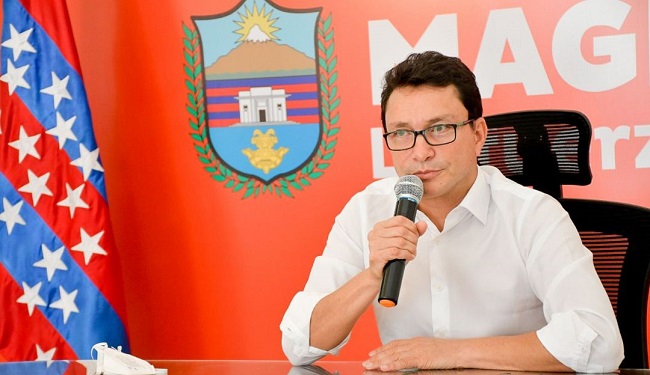 Carlos Caiceo, gobernador del Magdalena. 