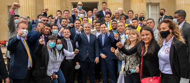 El Gobierno del presidente Duque  ratificó el compromiso con los líderes de la Acción Comunal, con su bienestar y participación en la agenda social del país. 