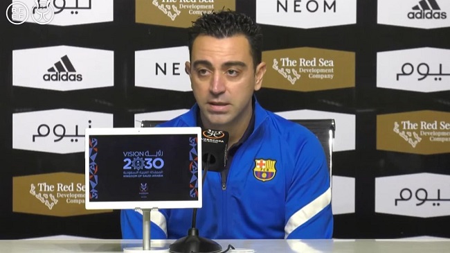 Xavi Hernández , entrenador del Barcelona.