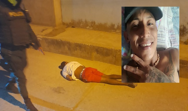 El cuerpo sin vida de Omar Alfonso Morán Paredes quedó tendido en la calle canal del barrio Nueva Colombia, sector Once de Noviembre de Santa Marta.