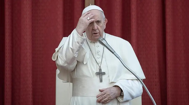 Papa Francisco en el vaticano.