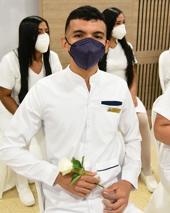 Santiago Rafael Pineda Rojas en la Ceremonia de La Luz.