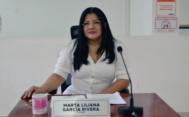 Martha García, concejal del Distrito de Santa Marta.