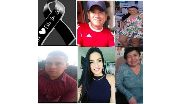 Walter Peña Marín, Fany Estela Marín González, María del Carmen González, y Karen Yorleny Dueña Roa.