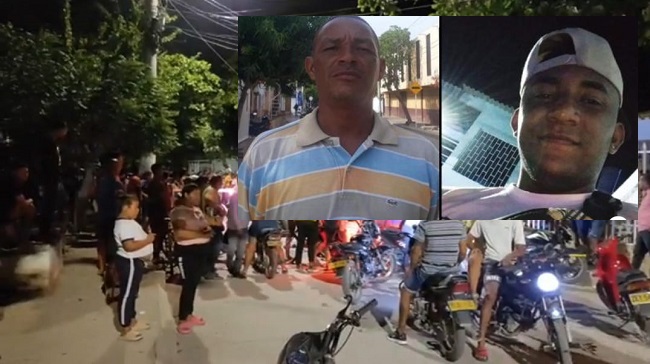 Jorge Luis Yánez González en la fotografía junto con su papá Miller Yánez quien también fue asesinado.