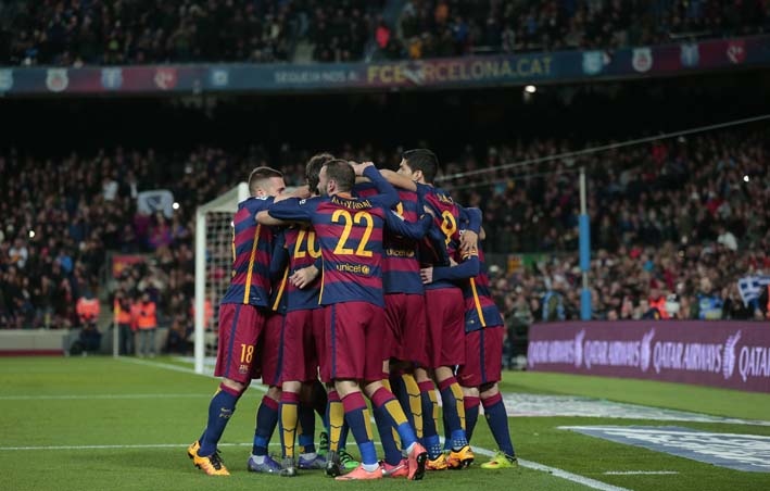 12 puntos es la distancia que hay entre el Barcelona y Real Madrid.
