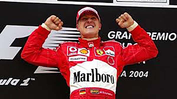 Michael Schumacher, heptacampeón de Fórmula Uno, accidentado hace cinco años cuando esquiaba.