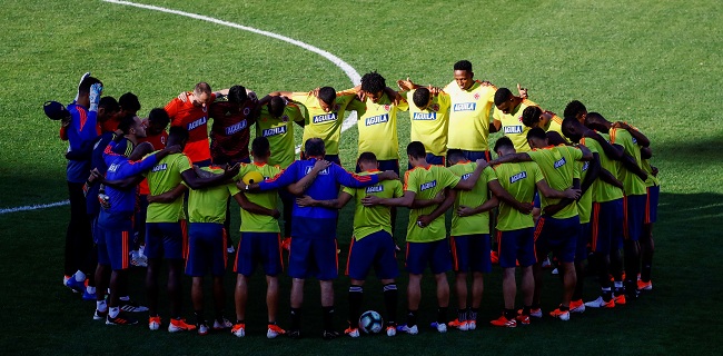 El seleccionado 'Tricolor' ya se encuentra con la plantilla completa en la ciudad de Sao Paulo, preparando lo que será el partido de cuartos de final ante Chile. Foto EFE 