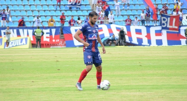 Lucas Sotero celebrando el único gol que pudo anotar con el Unión en la temporada pasada.