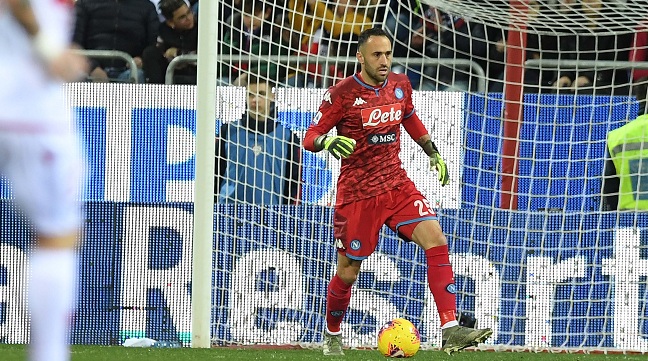 David Ospina fue titular en la victoria del Nápoles sobre el Cagliari.