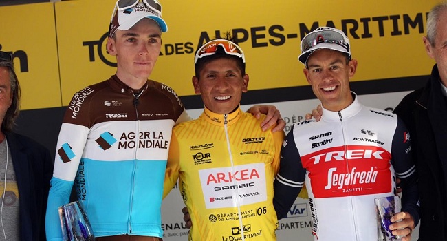Nairo Quintana terminó ganador del Tour de los Alpes Marítimos.