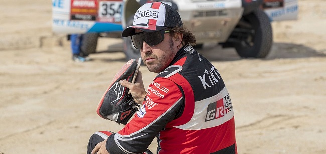 Fernando Alonso, ahora dedicado como piloto de rally.