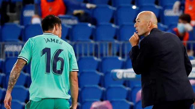 La tensa relación entre Zidane y james Rodríguez se ha mantenido durante todo el tiempo que han  compartido presencia en el Real Madrid.