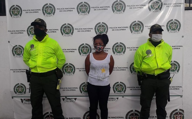 Alias ‘Sonia’ fue capturada en Santa Marta por el grupo Gaula de la Policía señalada como presunta responsable por el delito de falso servicio.