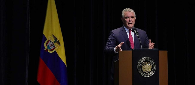 El Presidente Duque aseguró durante la clausura del Curso de Altos Estudios Militares que, en este año, con esfuerzo articulado de las Fuerzas se va a cumplir la meta de llegar a más de 120 mil hectáreas erradicadas.