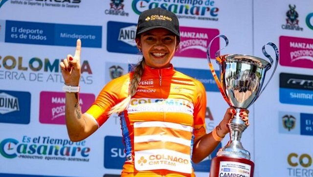Lina Hernández, se quedó con el Tour Femenino Colombia.