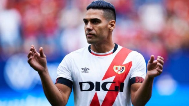 Radamel Falcao García, delantero colombiano al servicio del Rayo Vallecano.