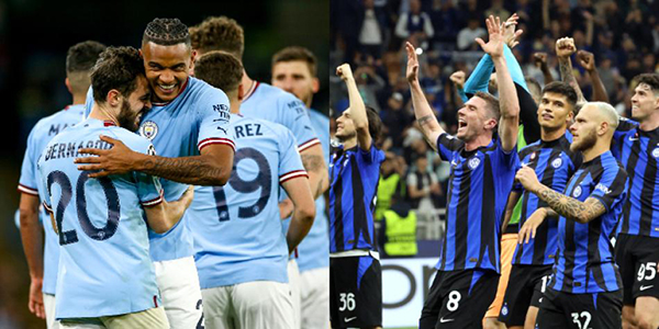 Manchester City e Inter buscará disputar quién será el campeón de la Champions League del 2022/2023