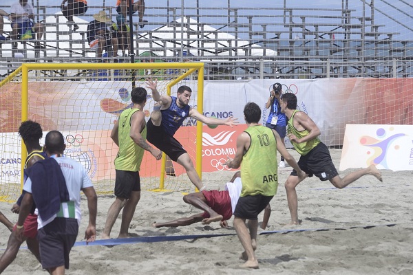 Argentina 2-1 Venezuela, Balonmano Masculino