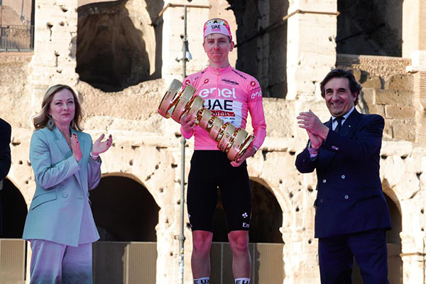 Tadej Pogacar es el reciente ganador de la primera grande de año, Giro de Italia.